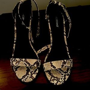 Snakeskin heels  12w for women with wide feet